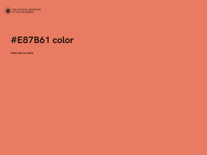 #E87B61 color image