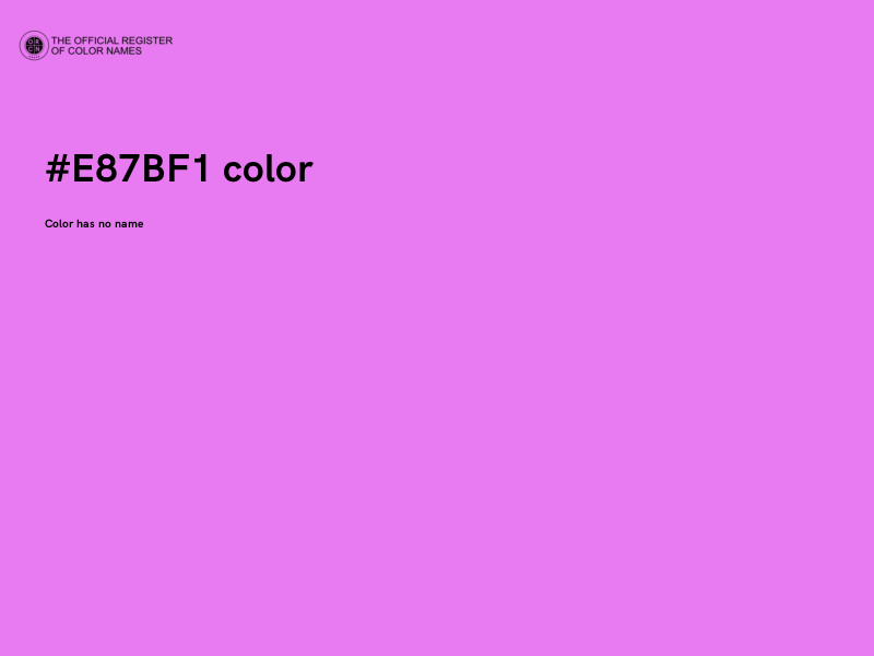 #E87BF1 color image