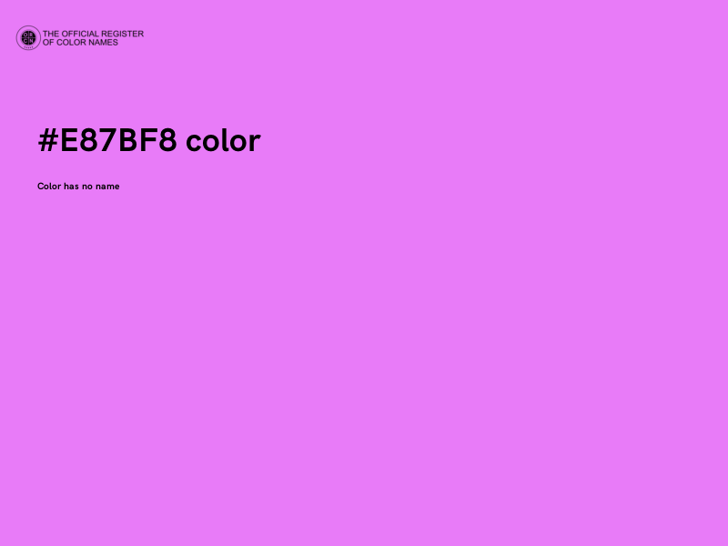 #E87BF8 color image