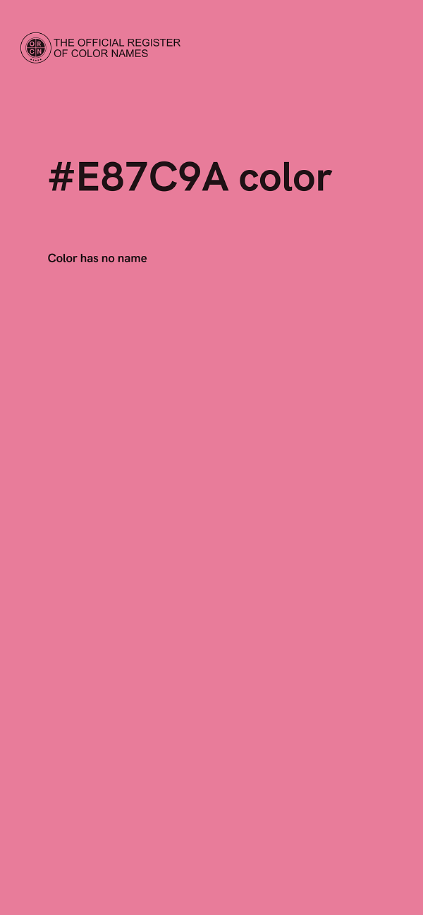 #E87C9A color image
