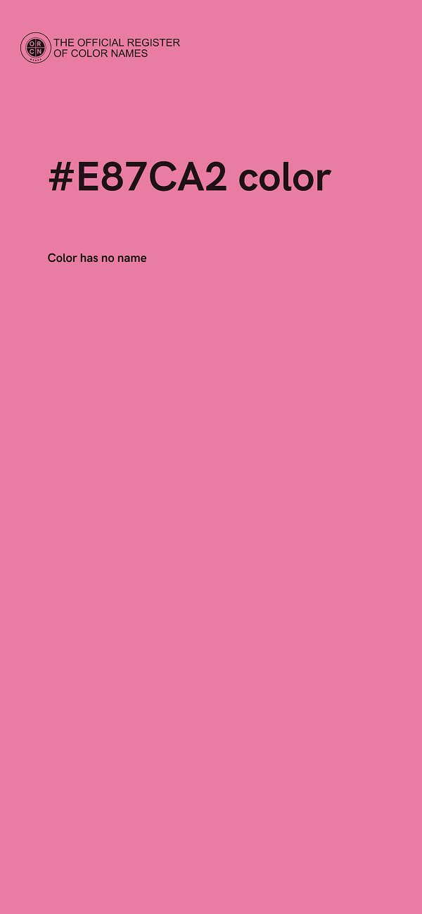 #E87CA2 color image