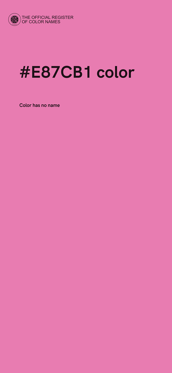 #E87CB1 color image