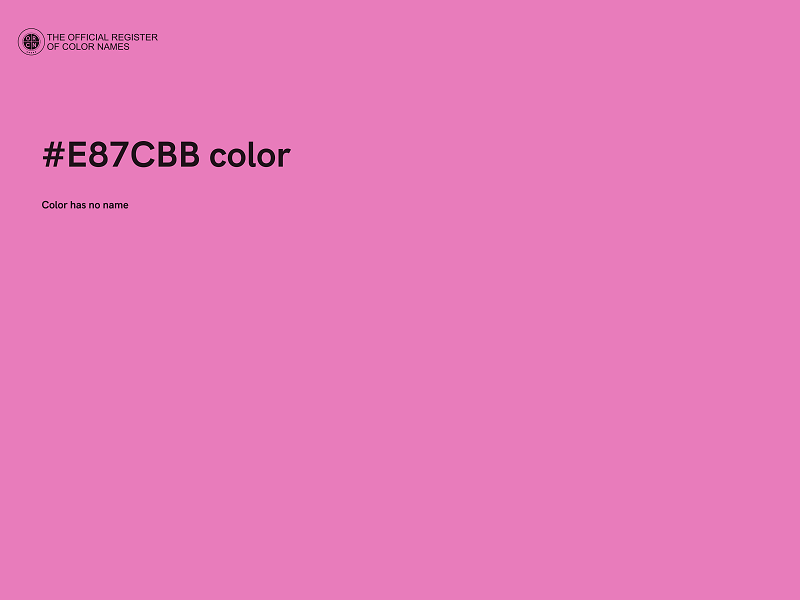 #E87CBB color image