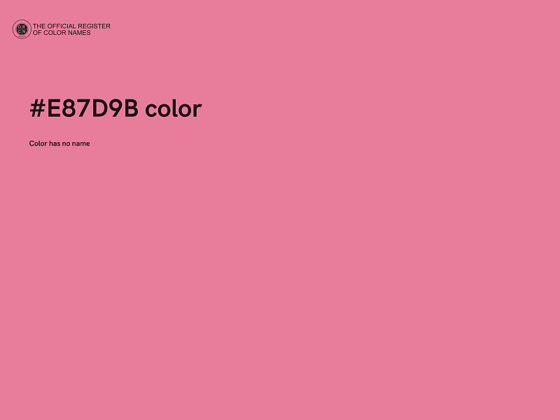 #E87D9B color image