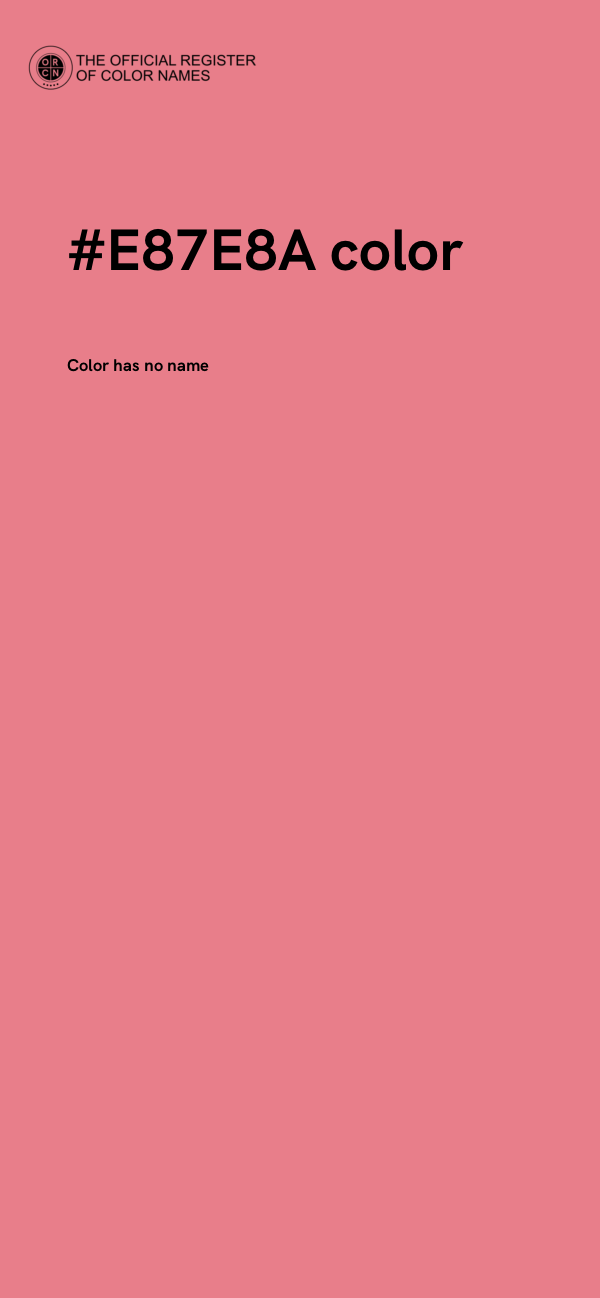 #E87E8A color image