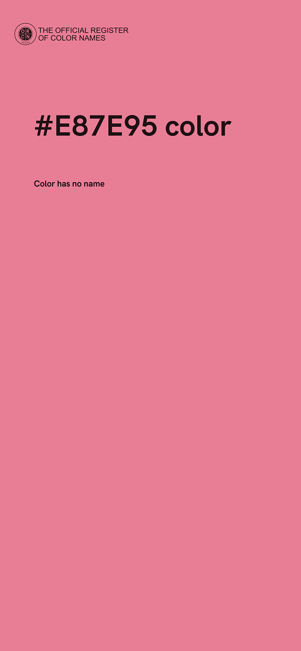 #E87E95 color image