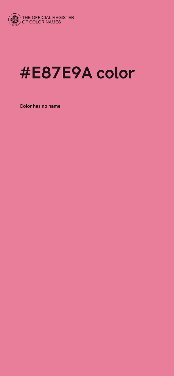 #E87E9A color image