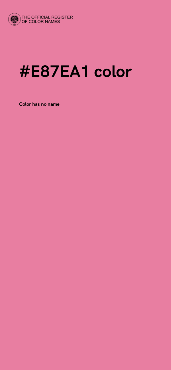 #E87EA1 color image