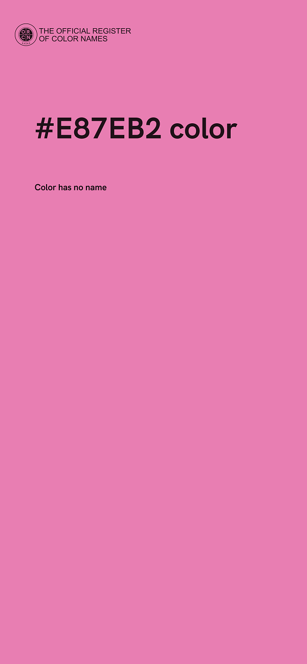 #E87EB2 color image
