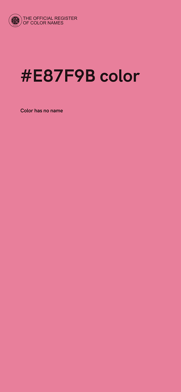 #E87F9B color image