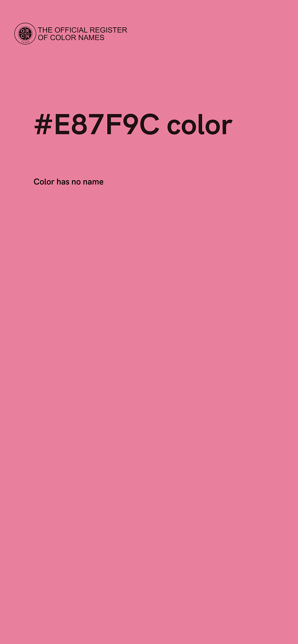 #E87F9C color image