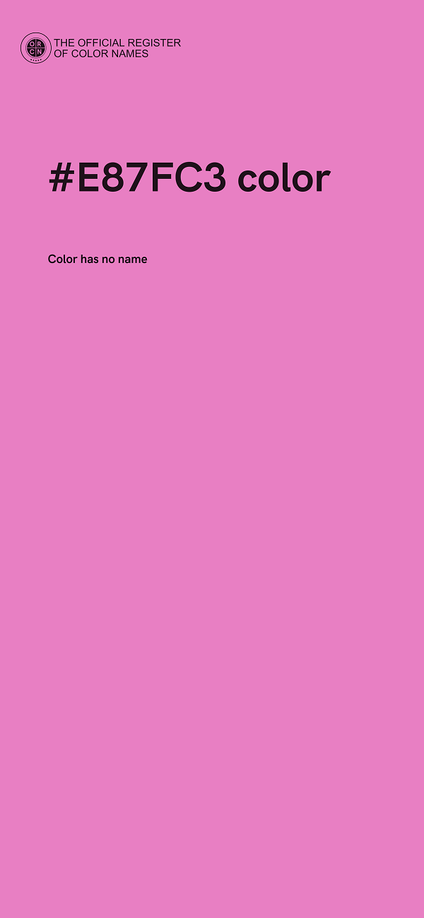 #E87FC3 color image