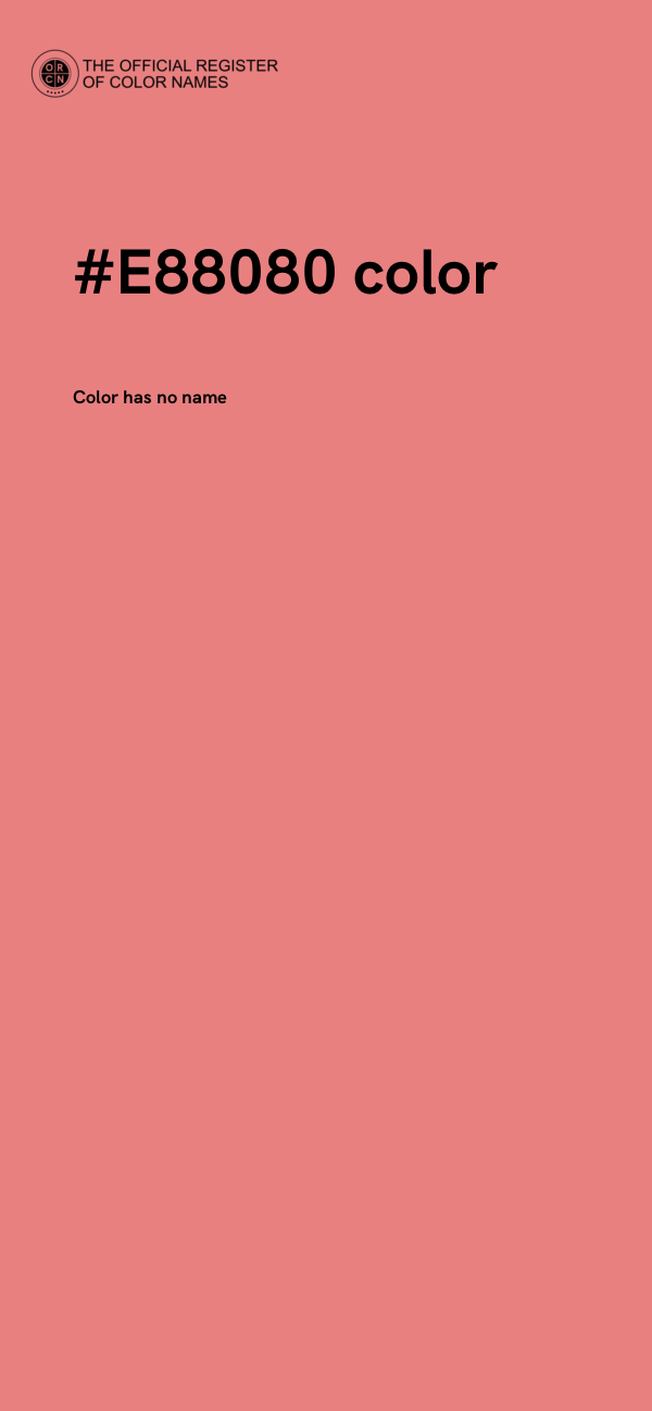 #E88080 color image