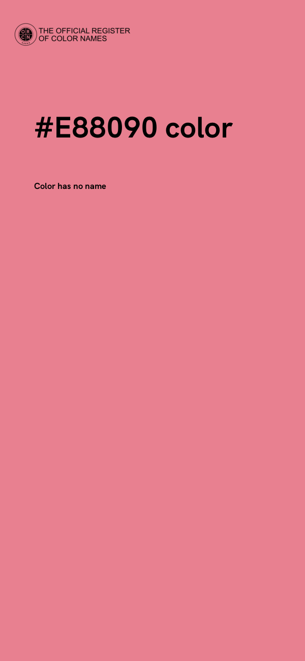 #E88090 color image