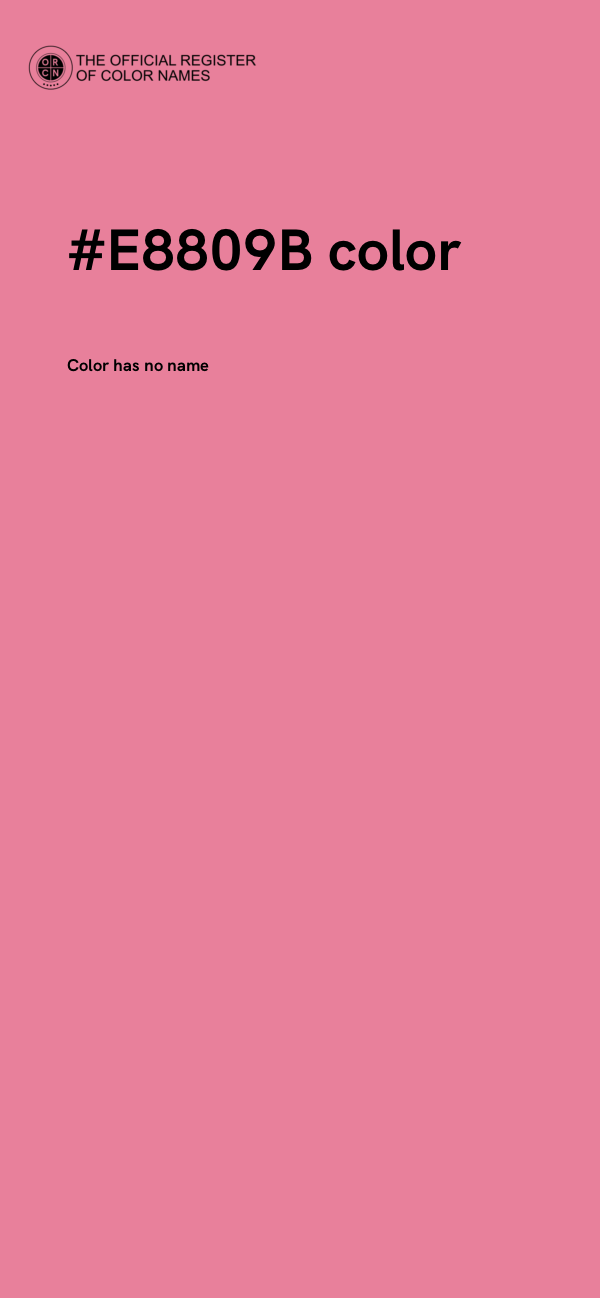 #E8809B color image