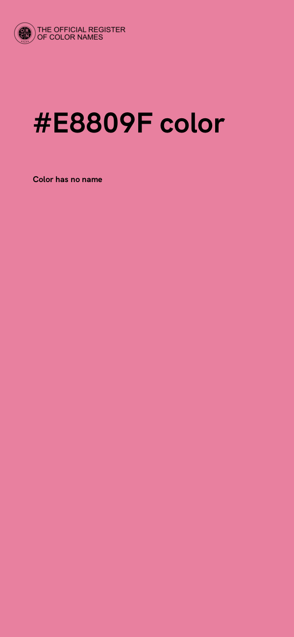 #E8809F color image