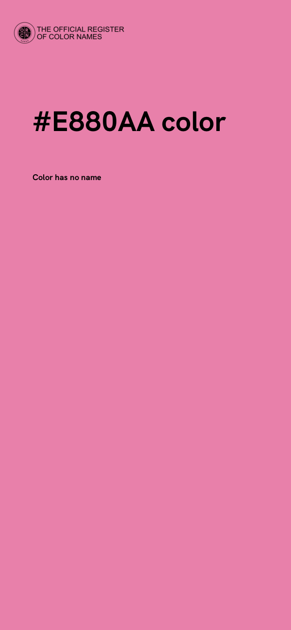 #E880AA color image