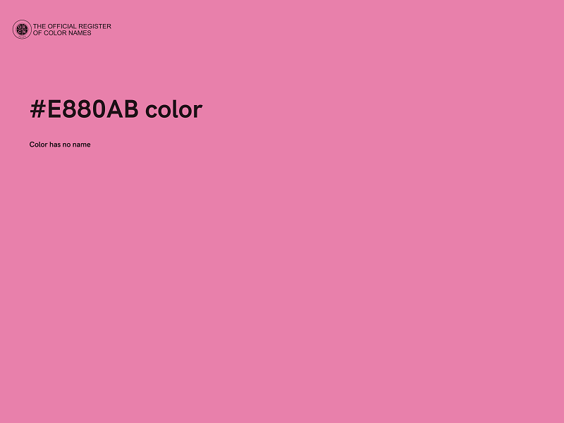 #E880AB color image