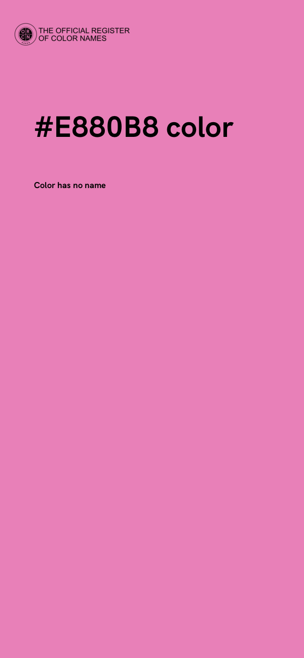 #E880B8 color image