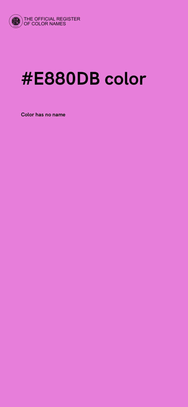 #E880DB color image