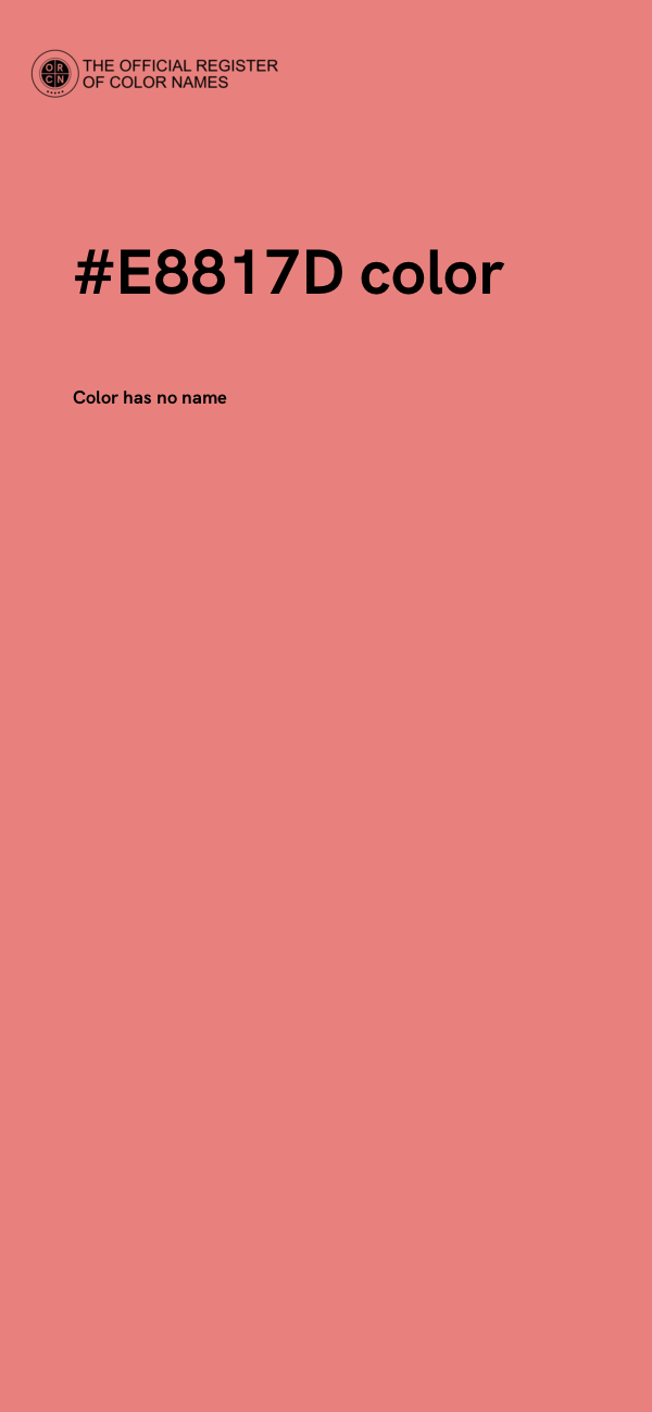 #E8817D color image