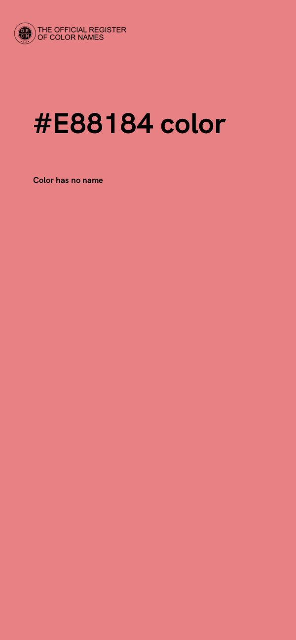 #E88184 color image