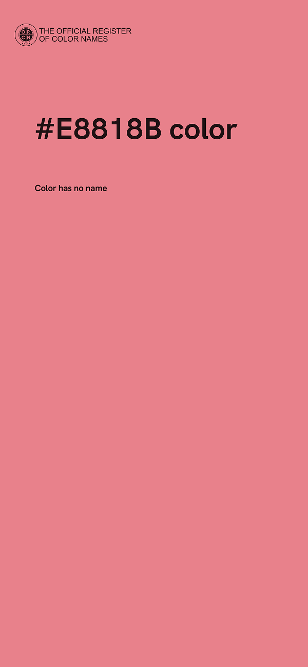#E8818B color image