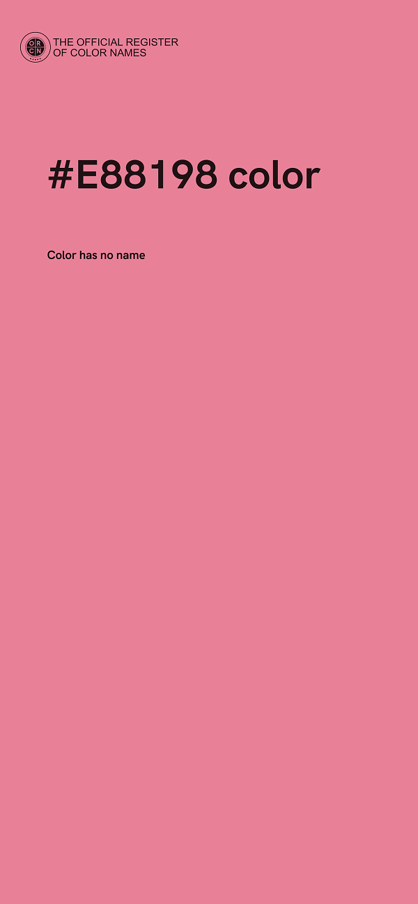 #E88198 color image