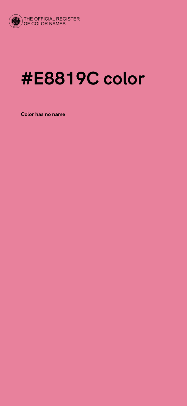 #E8819C color image