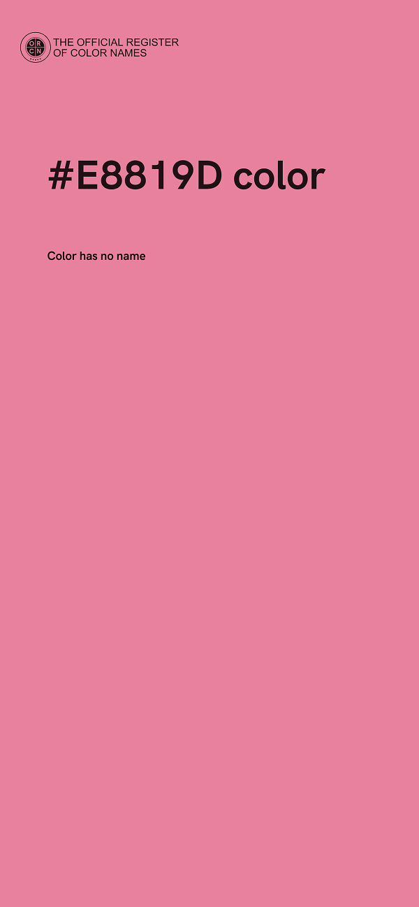 #E8819D color image