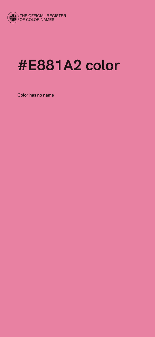 #E881A2 color image