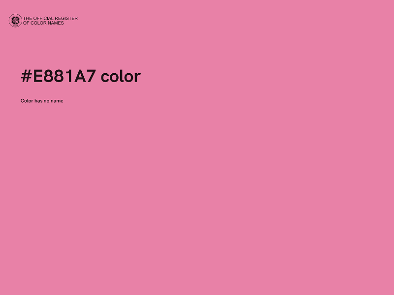 #E881A7 color image