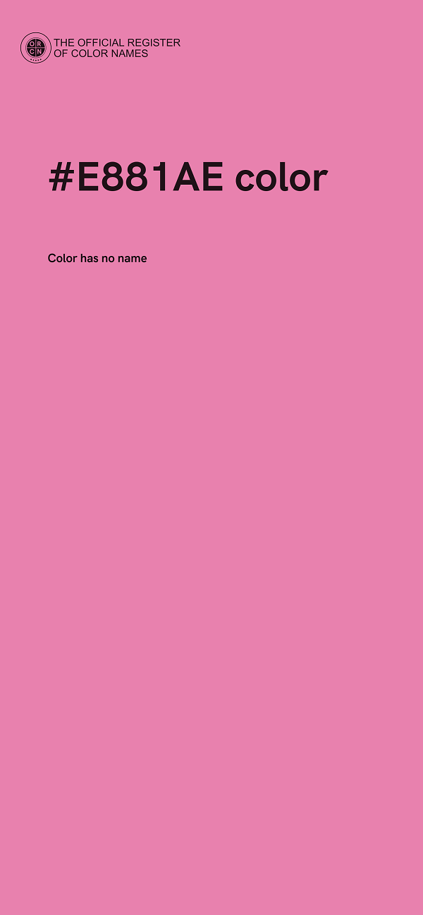 #E881AE color image