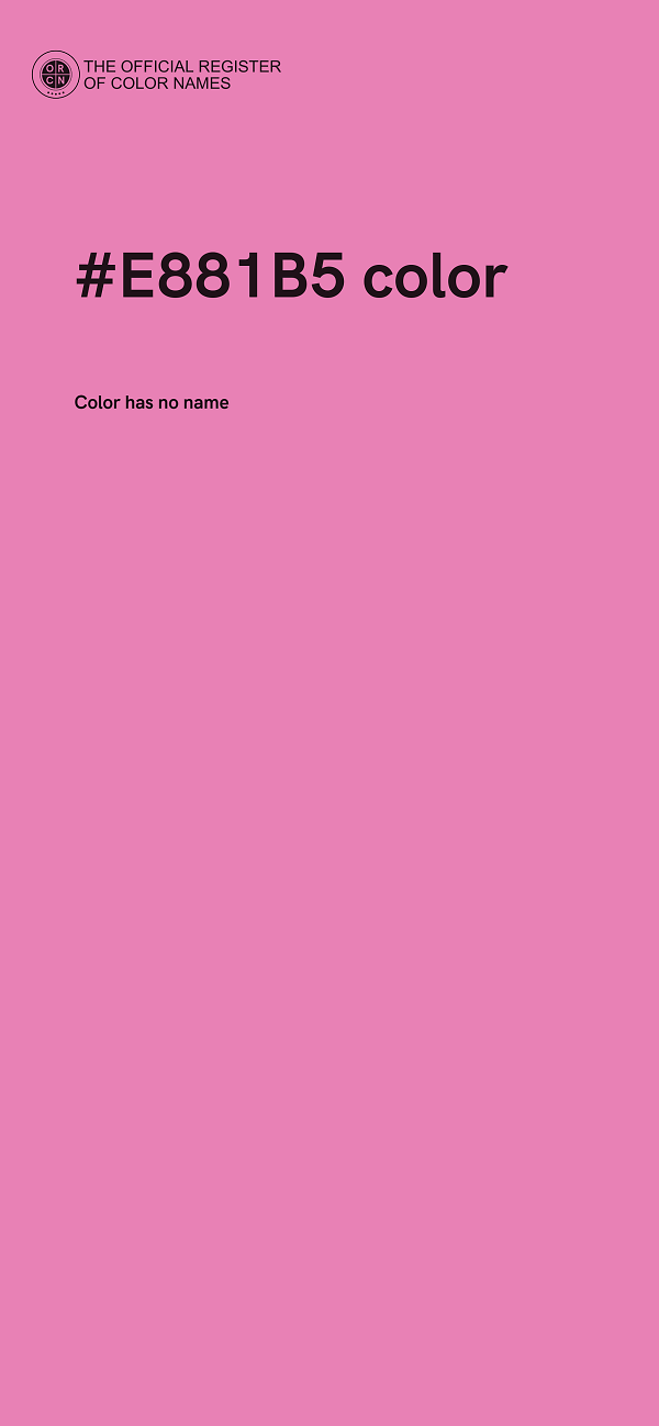#E881B5 color image