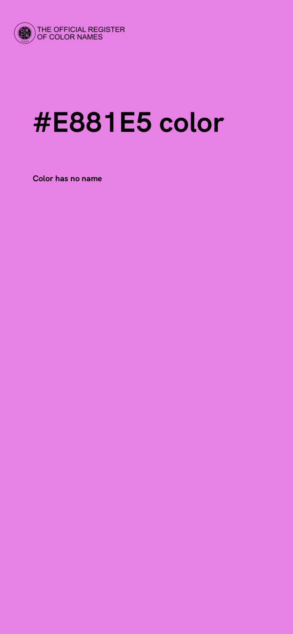 #E881E5 color image