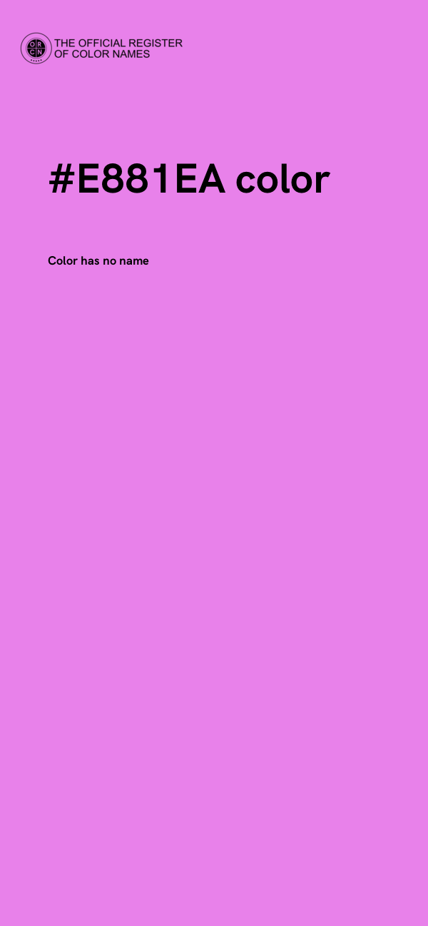 #E881EA color image