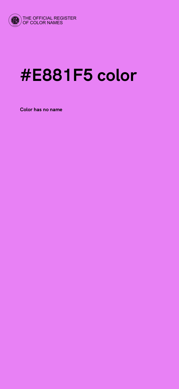 #E881F5 color image