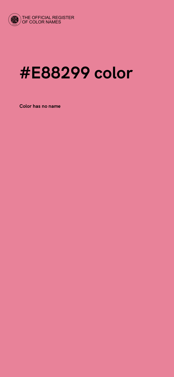 #E88299 color image