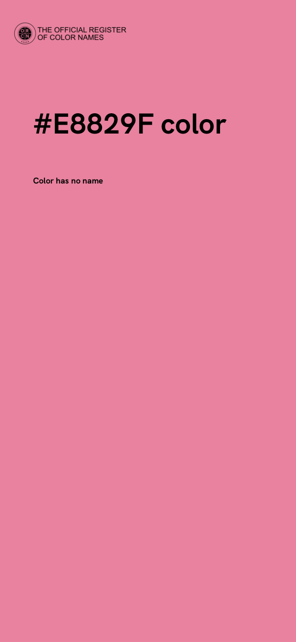 #E8829F color image