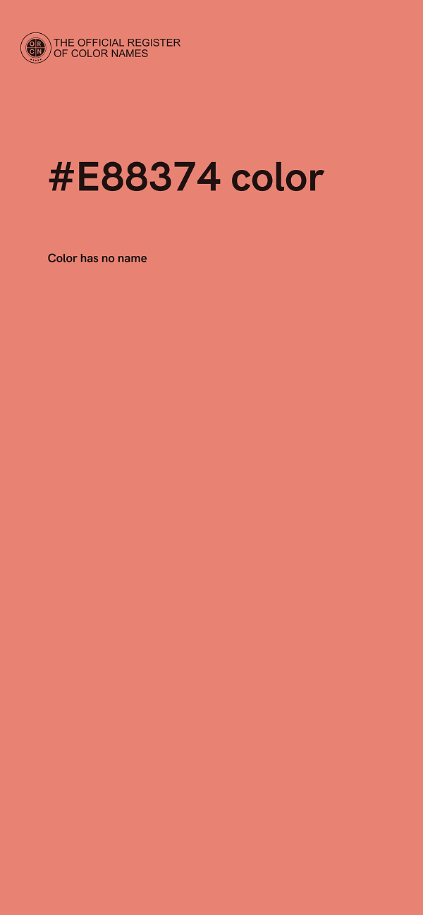 #E88374 color image