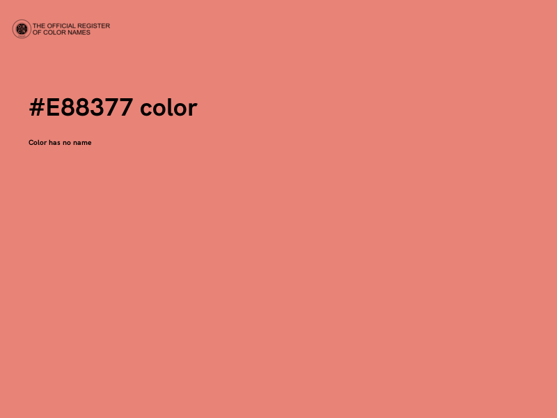 #E88377 color image