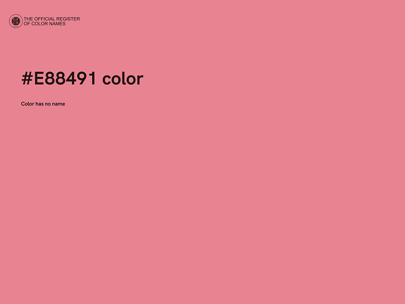 #E88491 color image