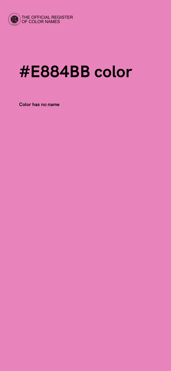#E884BB color image