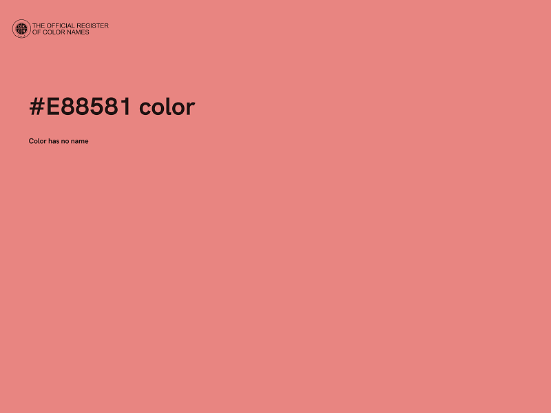 #E88581 color image