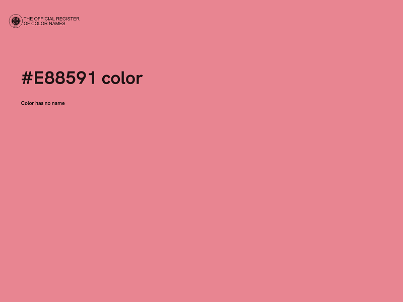#E88591 color image