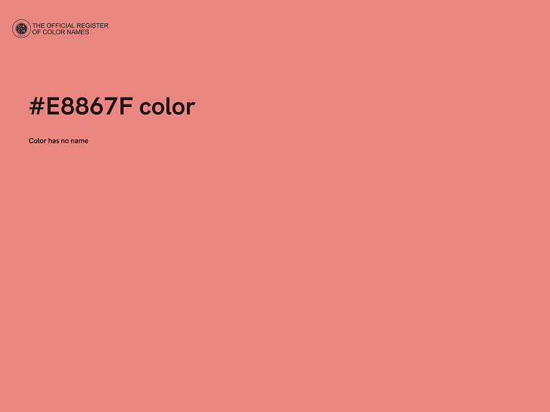 #E8867F color image