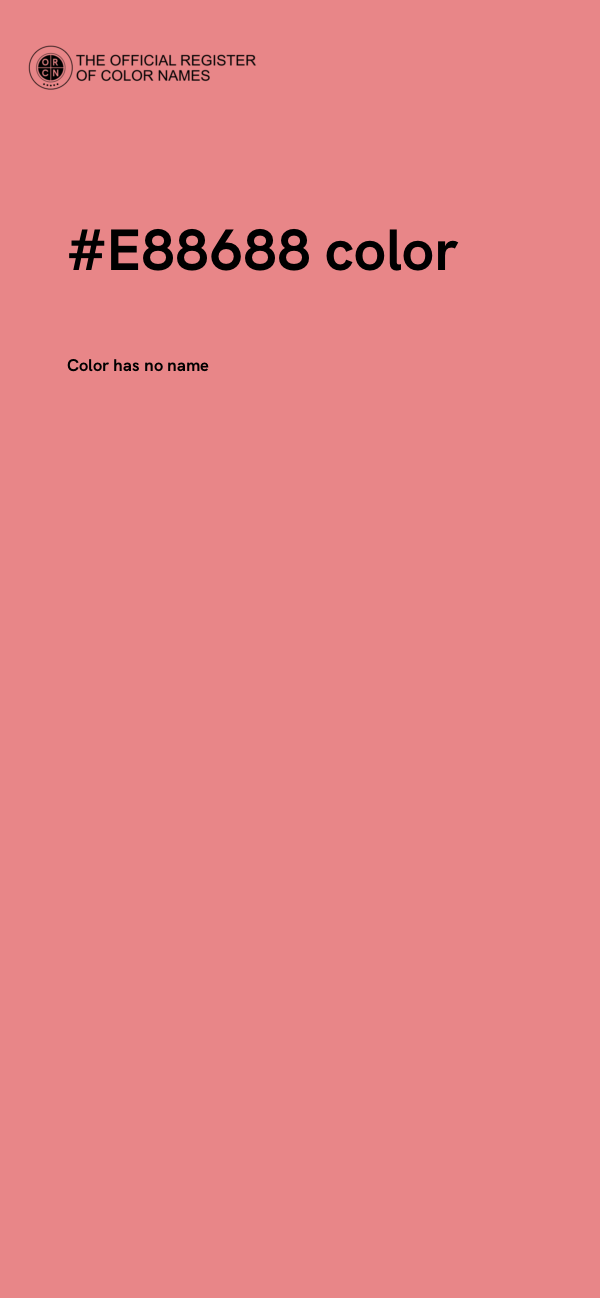 #E88688 color image