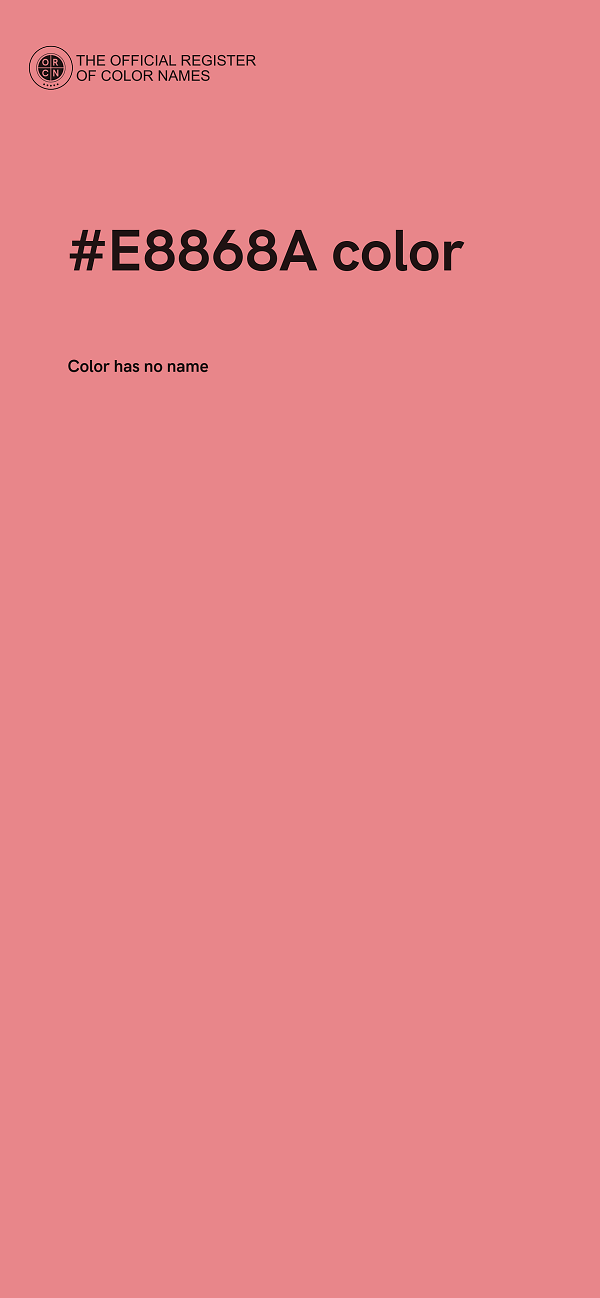 #E8868A color image