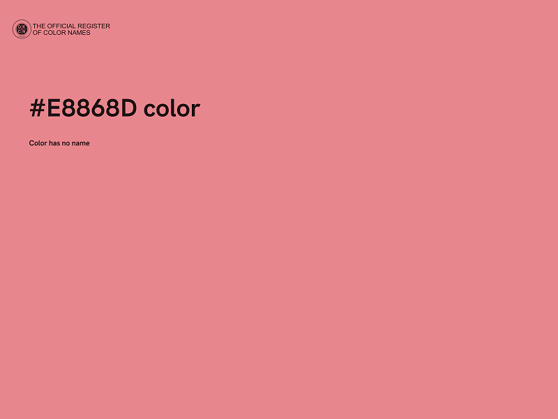 #E8868D color image