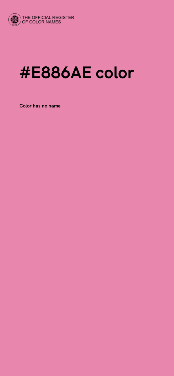 #E886AE color image